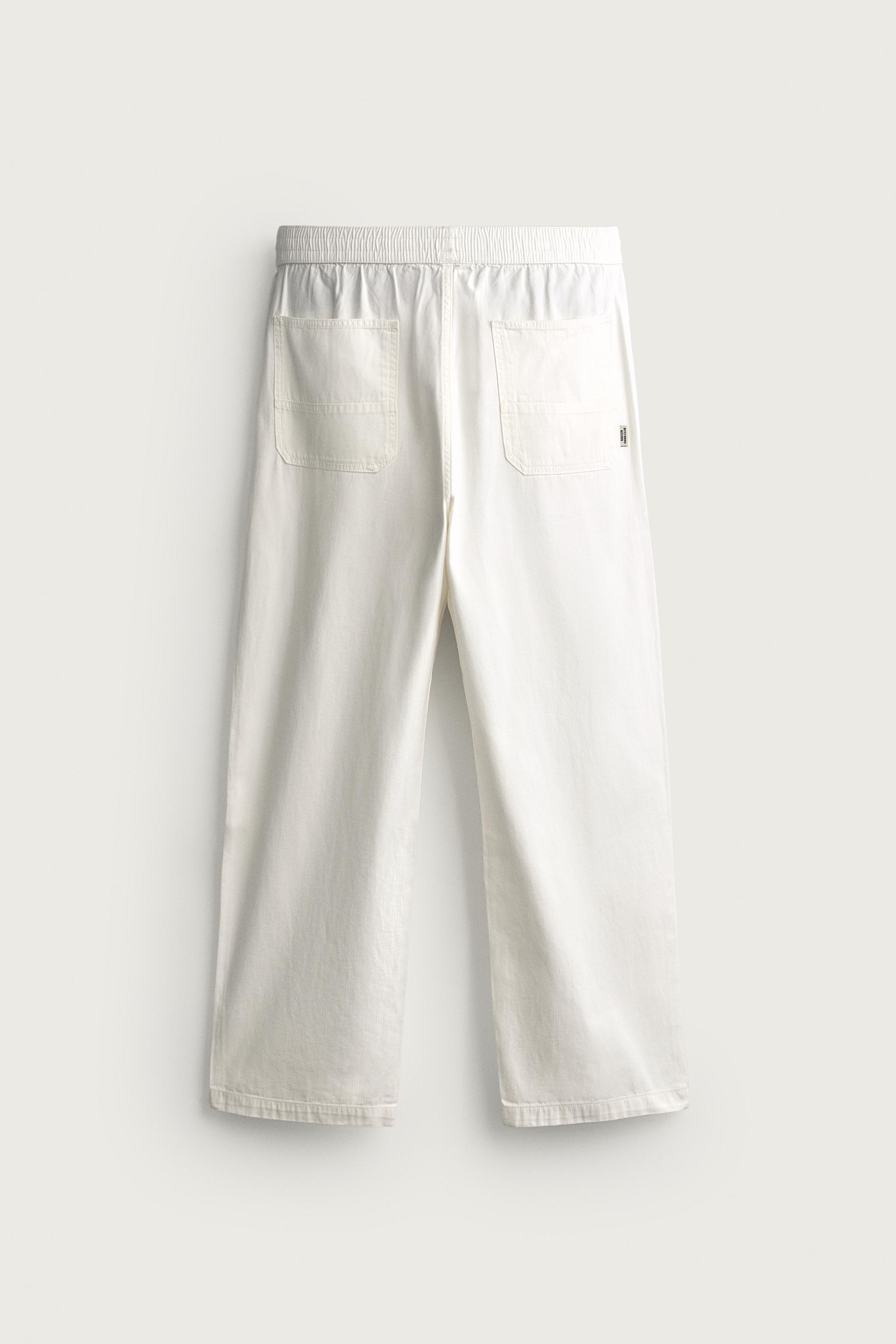 PANTALON COUPE DÉCONTRACTÉE À CHEVRONS